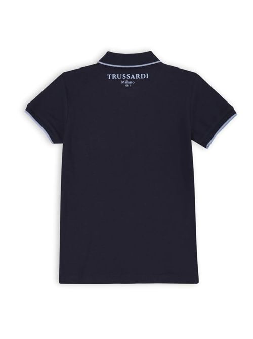Trussardi polo logo sul retro TRUSSARDI JEANS | TBP25005PO/OFBLUE_NAVY